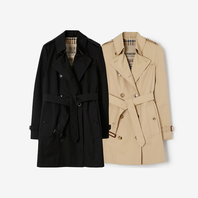 burberry chelsea heritage short gabardine trench coat